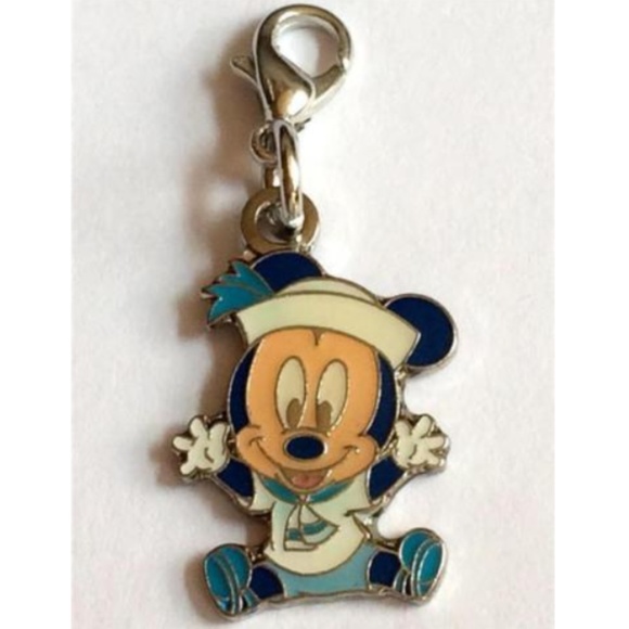 Vintage Disney Baby Mickey Mouse Clip On Charm Zipper Pull Purse Bag Cruise Ship - Picture 2 of 8